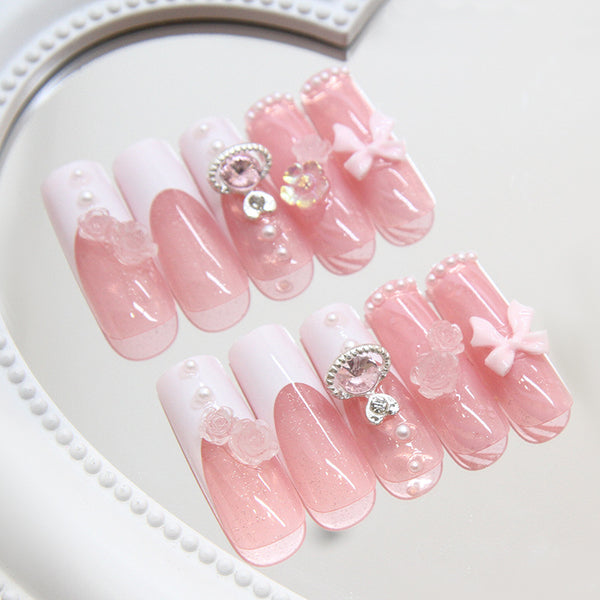 12 Sizes-24 Pcs Press On Nails Z965