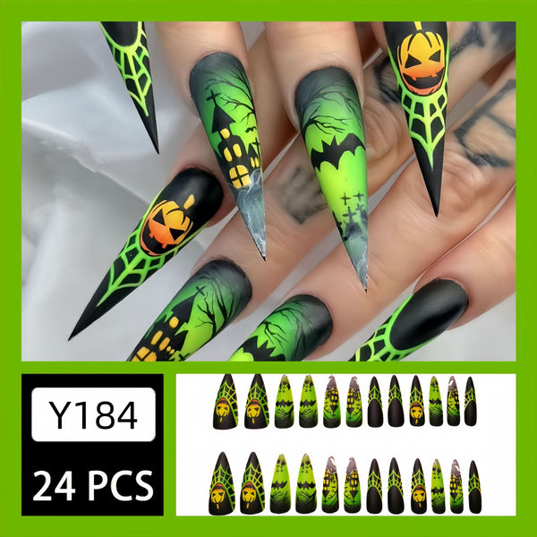 12 Sizes-24 Pcs Press On Nails Y184