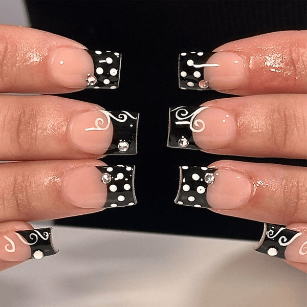 12 Sizes-24 Pcs Press On Nails JP4438