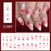 12 Sizes-24 Pcs Press On Nails C1497