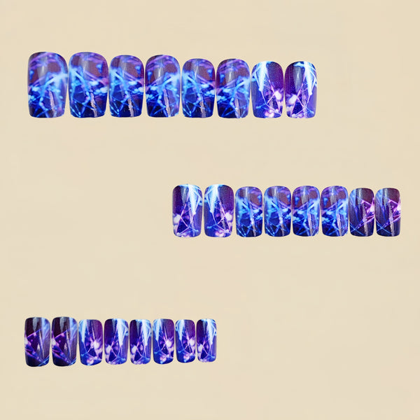 12 Sizes-24 Pcs Press On Nails Y872