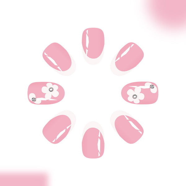 12 Sizes-24 Pcs Press On Nails C1056