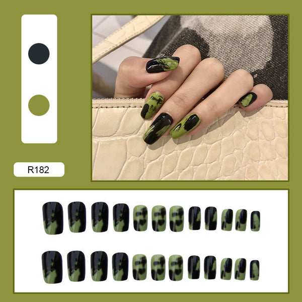12 Sizes-24 Pcs Press On Nails R161