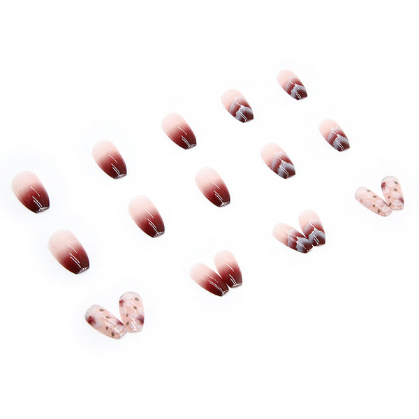 12 Sizes-24 Pcs Press On Nails R412