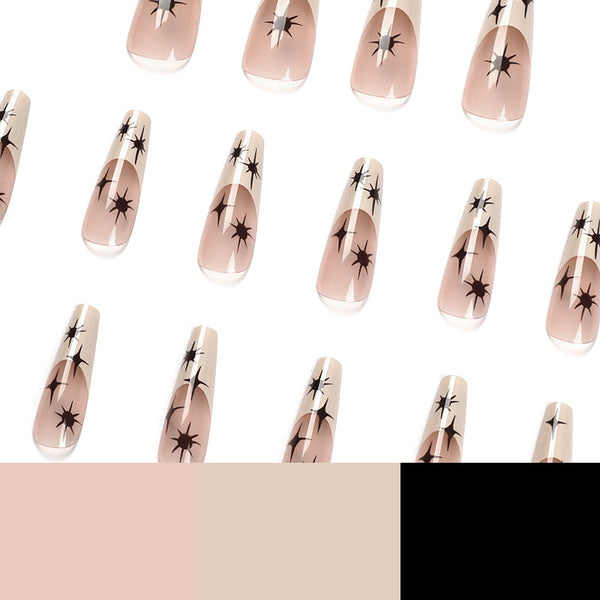 12 Sizes-24 Pcs Press On Nails JP1730