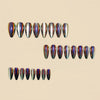 12 Sizes-24 Pcs Press On Nails Y2013
