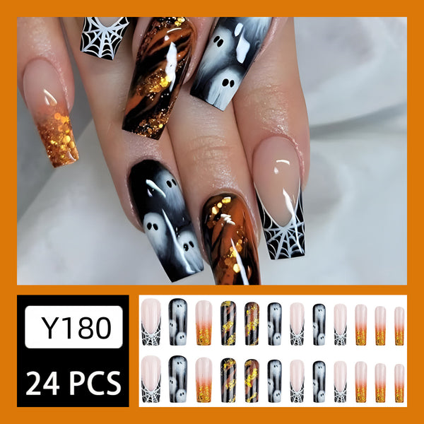 12 Sizes-24 Pcs Press On Nails Y180