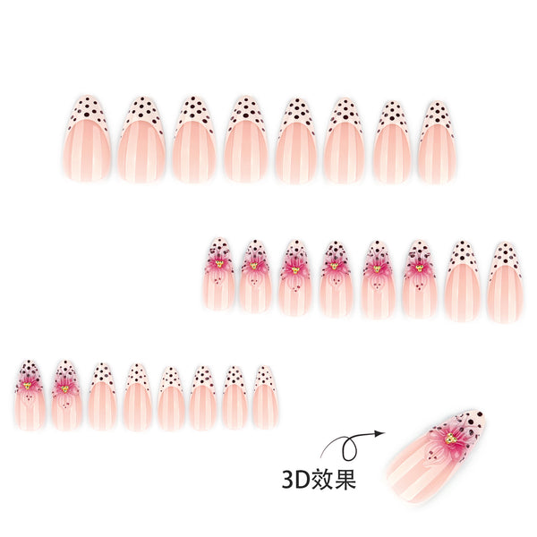 12 Sizes-24 Pcs Press On Nails JP4334