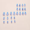 12 Sizes-24 Pcs Press On Nails W1922