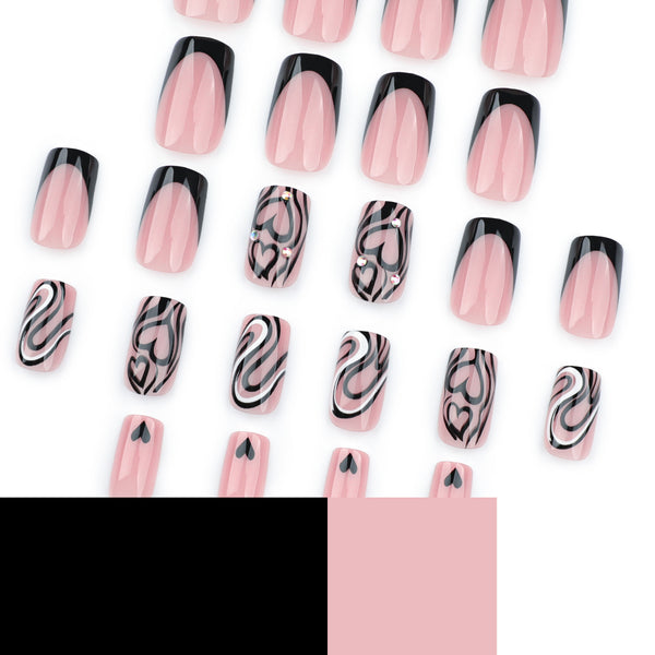 12 Sizes-24 Pcs Press On Nails DIY79
