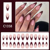 12 Sizes-24 Pcs Press On Nails C1229