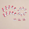 12 Sizes-24 Pcs Press On Nails W1254