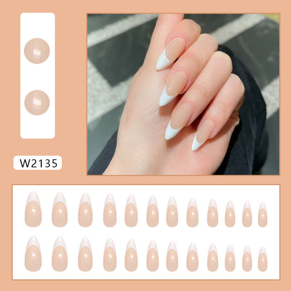 12 Sizes-24 Pcs Press On Nails W2135