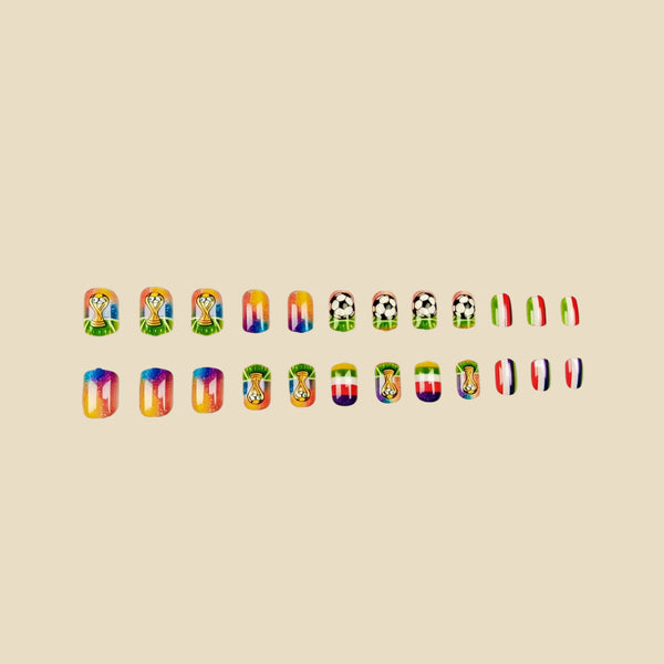 12 Sizes-24 Pcs Press On Nails y2063-z-24