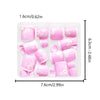 48 Pcs Press On Nails FrenchFlower-1-48pcs