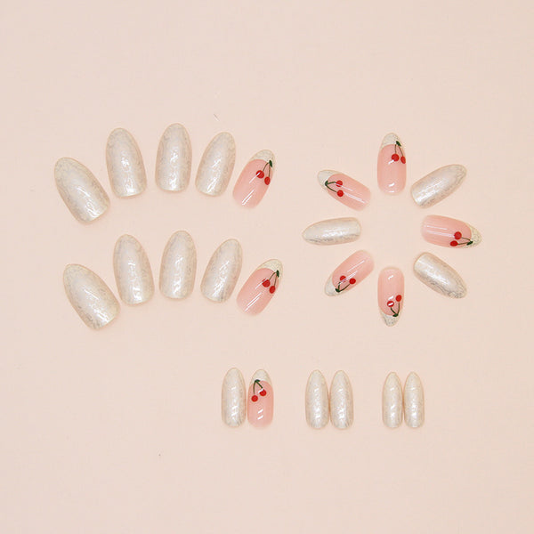 12 Sizes-24 Pcs Press On Nails W1563