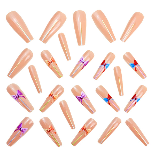 12 Sizes-24 Pcs Press On Nails Y835