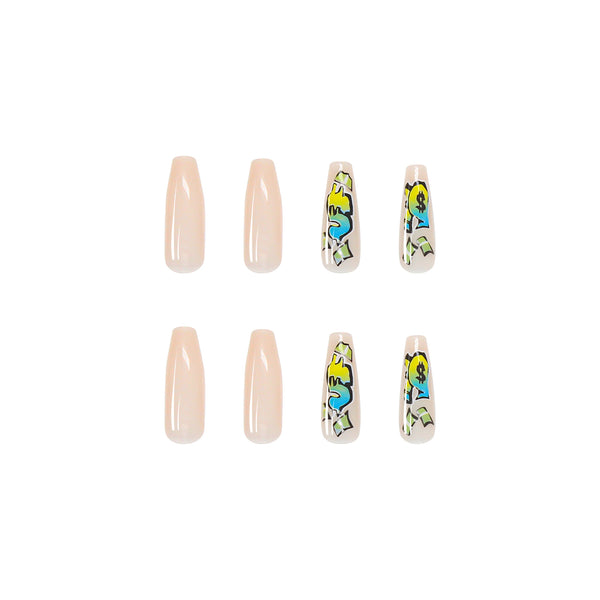 12 Sizes-24 Pcs Press On Nails W065