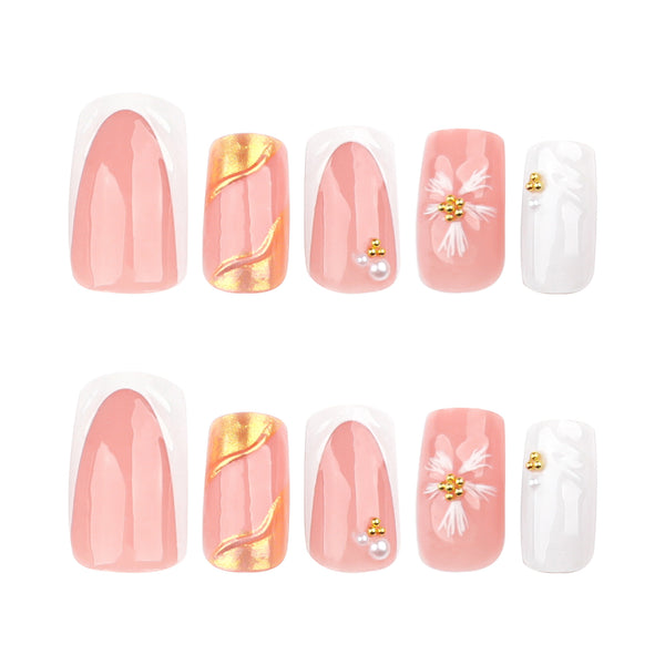 12 Sizes-24 Pcs Press On Nails JP3713
