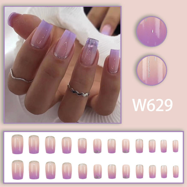 12 Sizes-24 Pcs Press On Nails W629