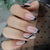 12 Sizes-24 PcsPress On Nails W298