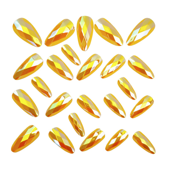 12 Sizes-24 Pcs Press On Nails Y1611