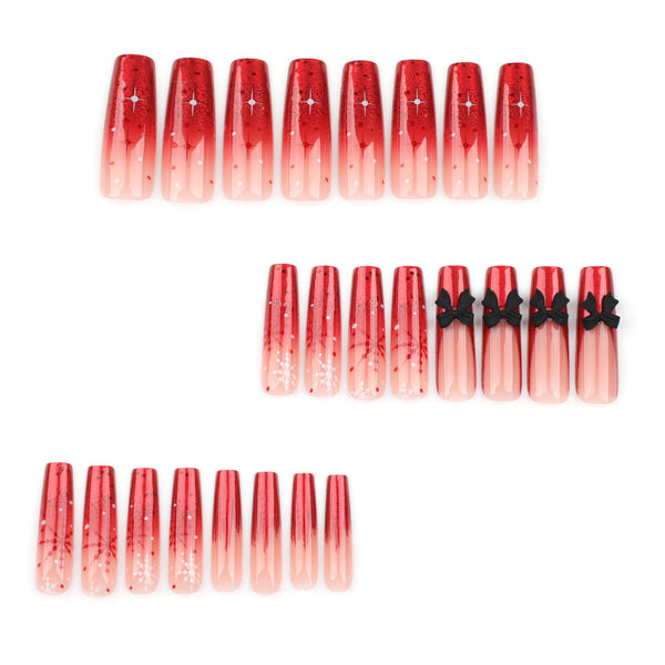 12 Sizes-24 Pcs Press On Nails JP3449