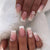 12 Sizes-24 Pcs Press On Nails D017