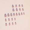 12 Sizes-24 PcsPress On Nails W1554