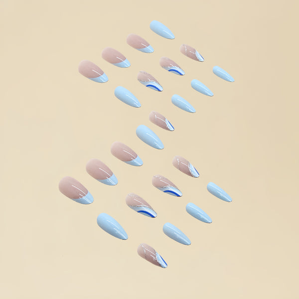 12 Sizes-24 Pcs Press On Nails Y016