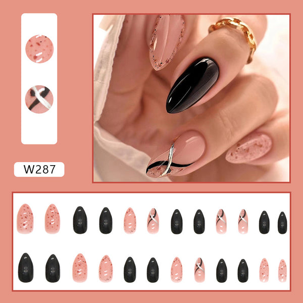 12 Sizes-24 Pcs Press On Nails W287