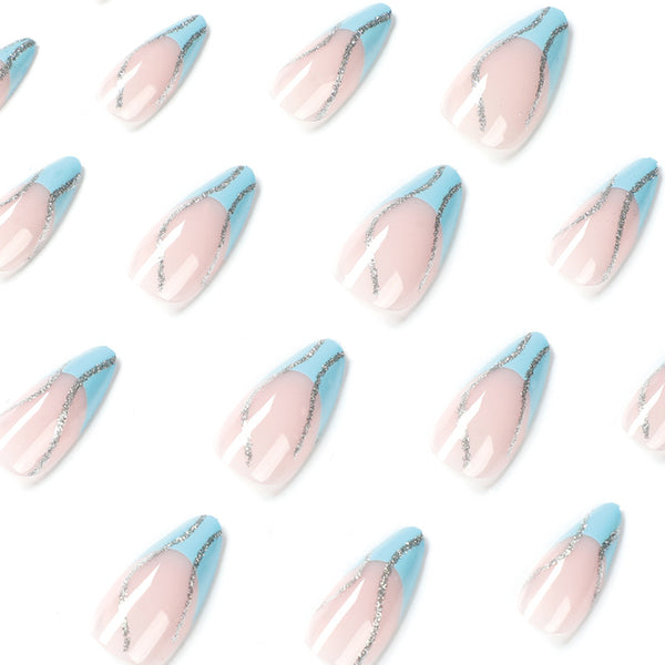 12 Sizes-24 Pcs Press On Nails JP1782