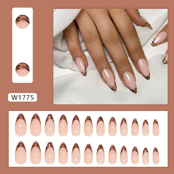 12 Sizes-24 Pcs Press On Nails W1775