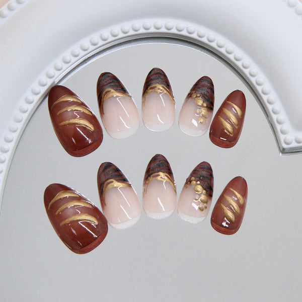 12 Sizes-24 Pcs Press On Nails W2068