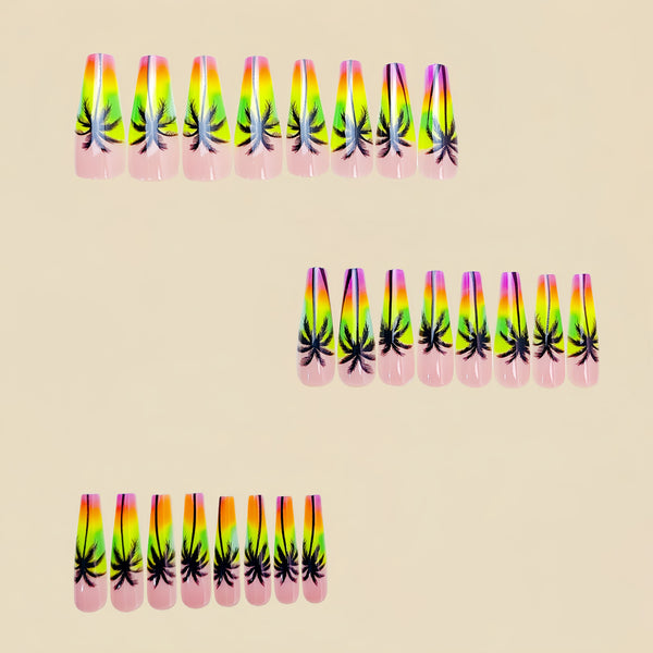 12 Sizes-24 Pcs Press On Nails Y709