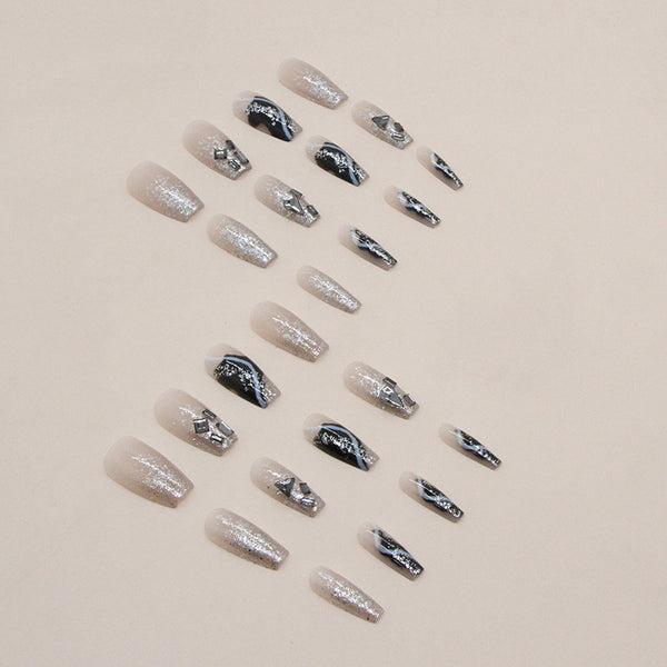 12 Sizes-24 Pcs Press On Nails Z676