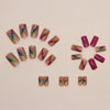 12 Sizes-24 Pcs Press On Nails W1003