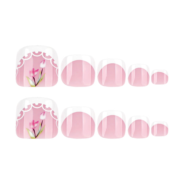 12 Sizes-24 Pcs Press On Nails JP3971