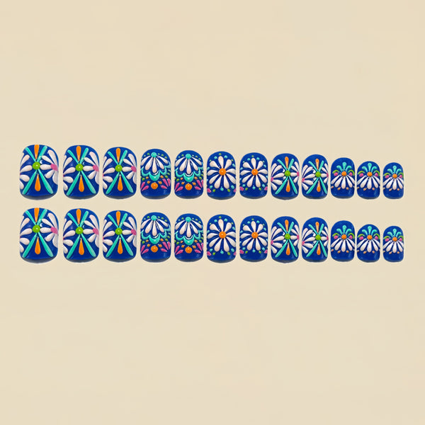 12 Sizes-24 Pcs Press On Nails Y1607