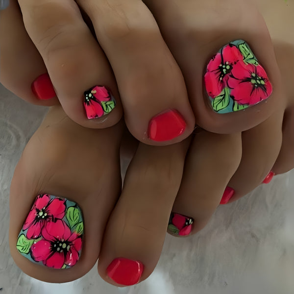 12 Sizes-24 Pcs Press On Nails Y1099