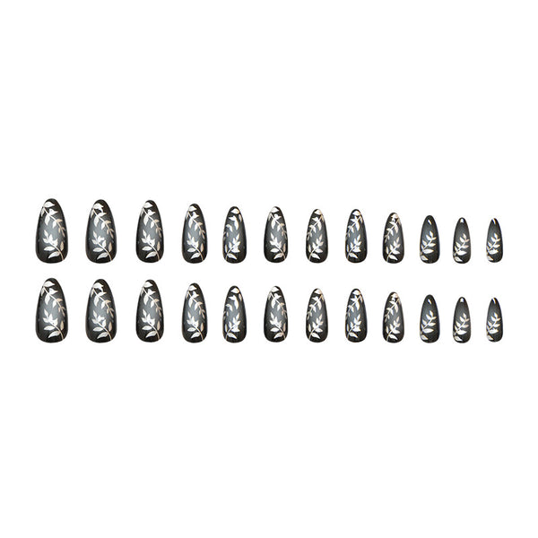 12 Sizes-24 Pcs Press On Nails W1803