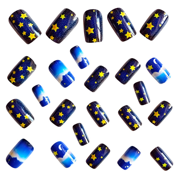 12 Sizes-24 Pcs Press On Nails Y1158