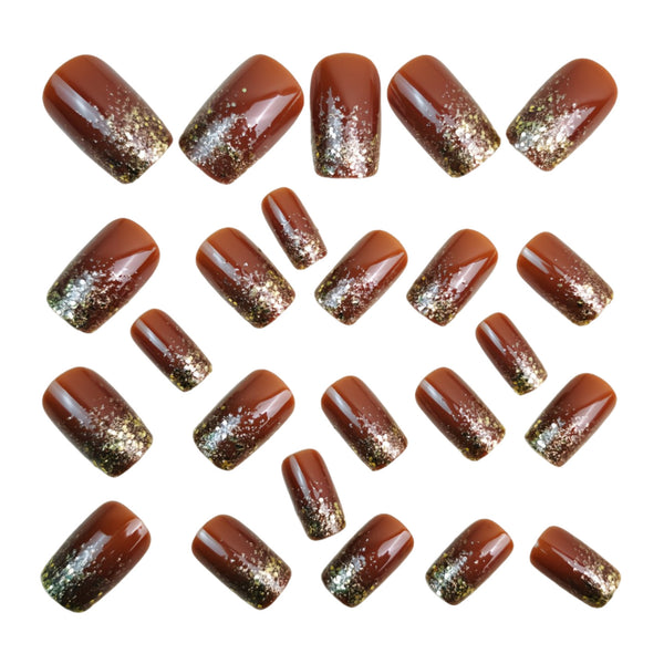 12 Sizes-24 Pcs Press On Nails Y1627