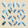 12 Sizes-24 Pcs Press On Nails Y1213