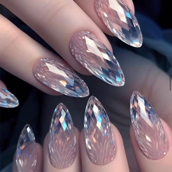 12 Sizes-24 Pcs Press On Nails Y042