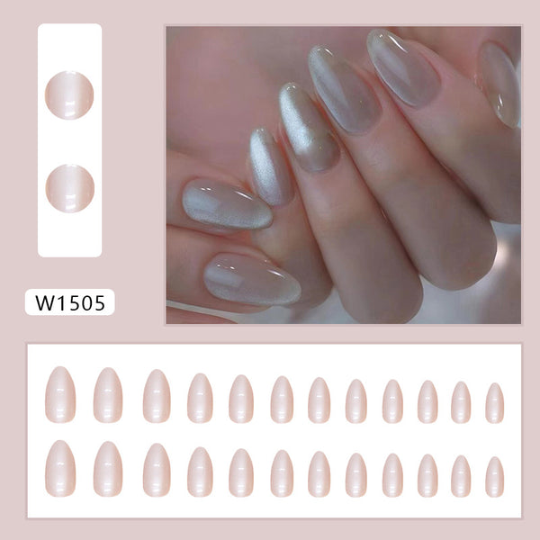 12 Sizes-24 Pcs Press On Nails W1505