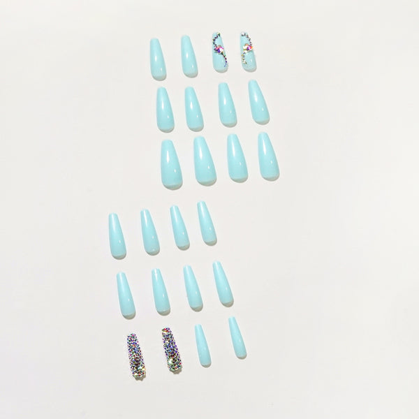 12 Sizes-24 Pcs Press On Nails JP1355