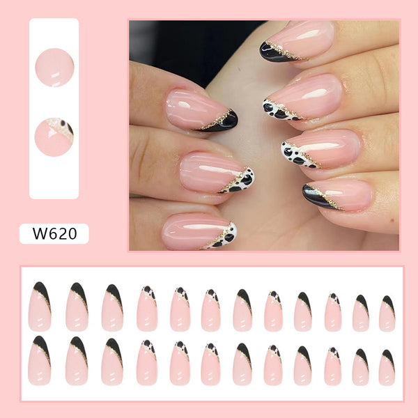 12 Sizes-24 Pcs Press On Nails W620