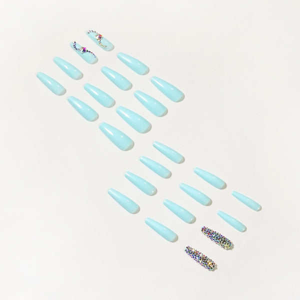 12 Sizes-24 Pcs Press On Nails JP1355