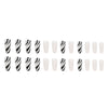 12 Sizes-24 Pcs Press On Nails W649